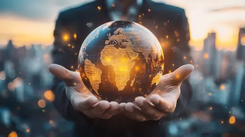 Hand globe
